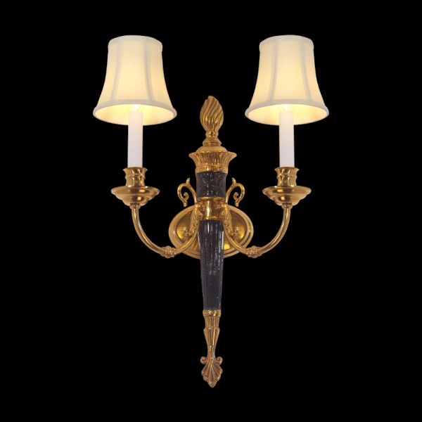 French Brass Wall Lamp