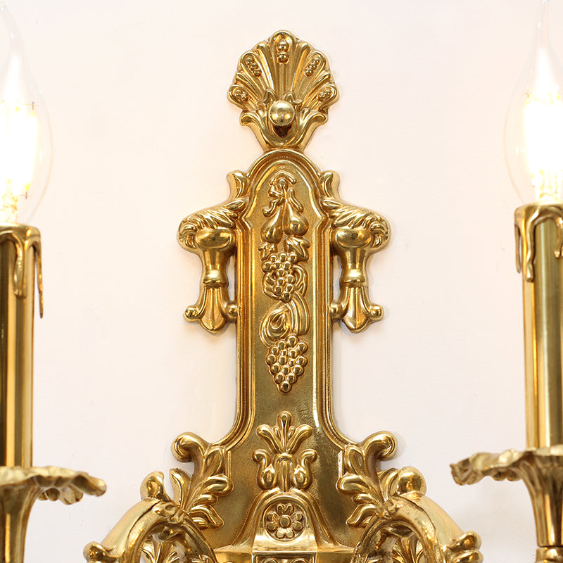 Château de Lumière Brass Sconce