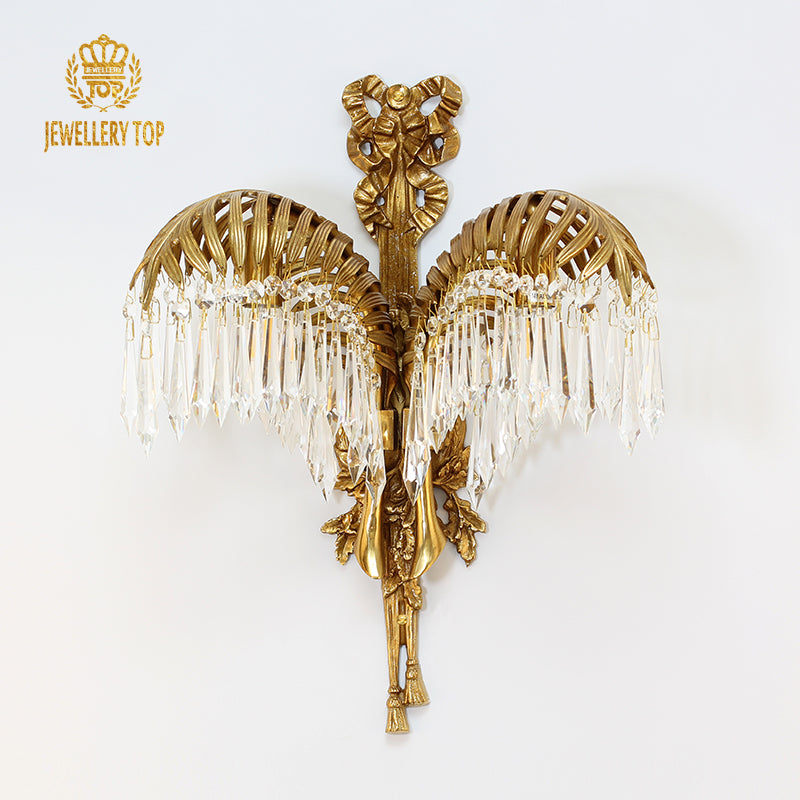 Lifestyle image of the wall light in an elegant interior, complementing classic décor and soft furnishings.
