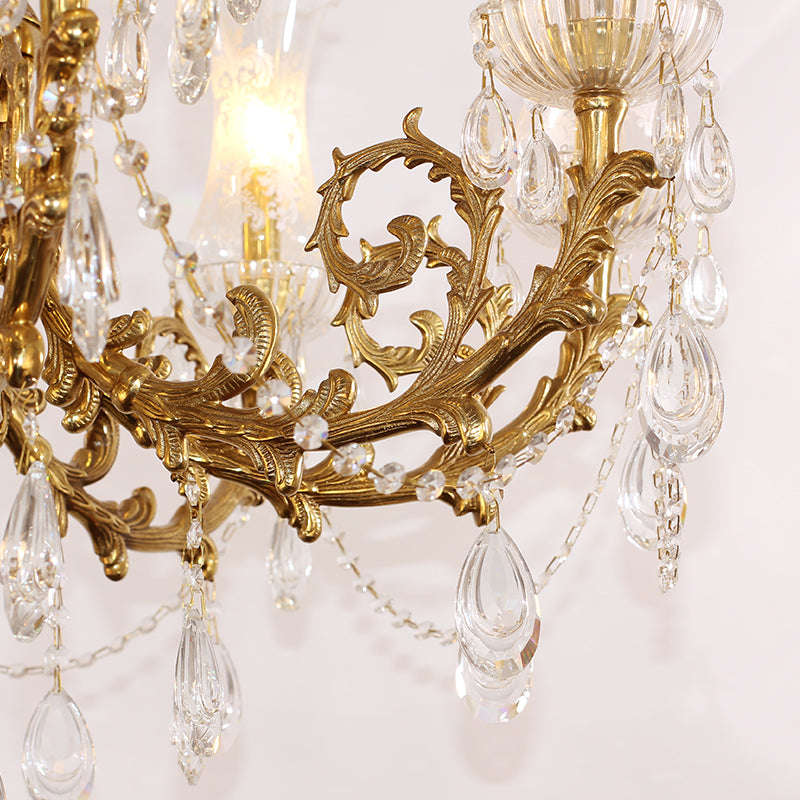 Versailles Crystal Palace European Brass Chandelier
