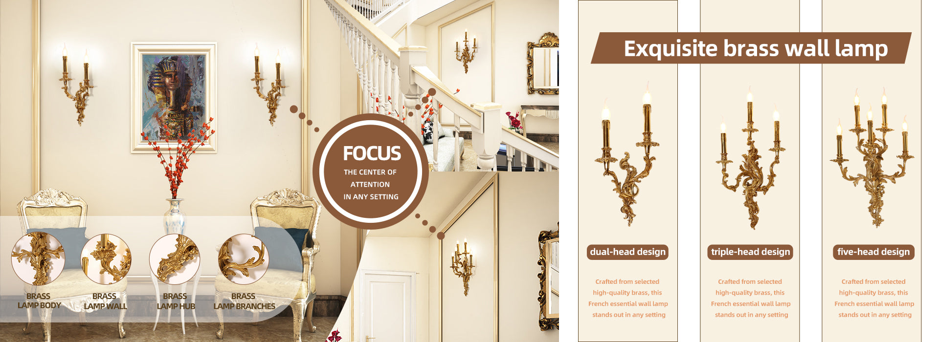 Brass Antique Wall Lamp