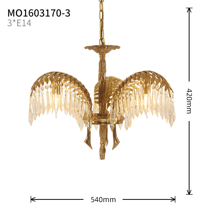 Classic Palm Chandelier