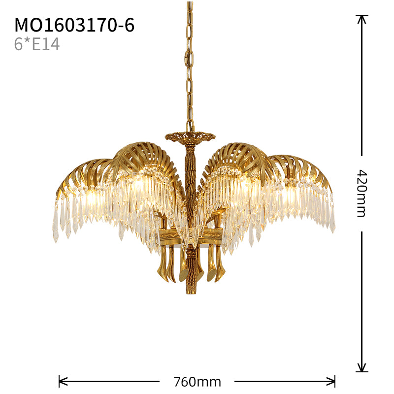 Classic Palm Chandelier