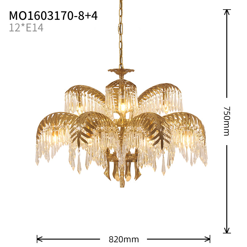 Classic Palm Chandelier