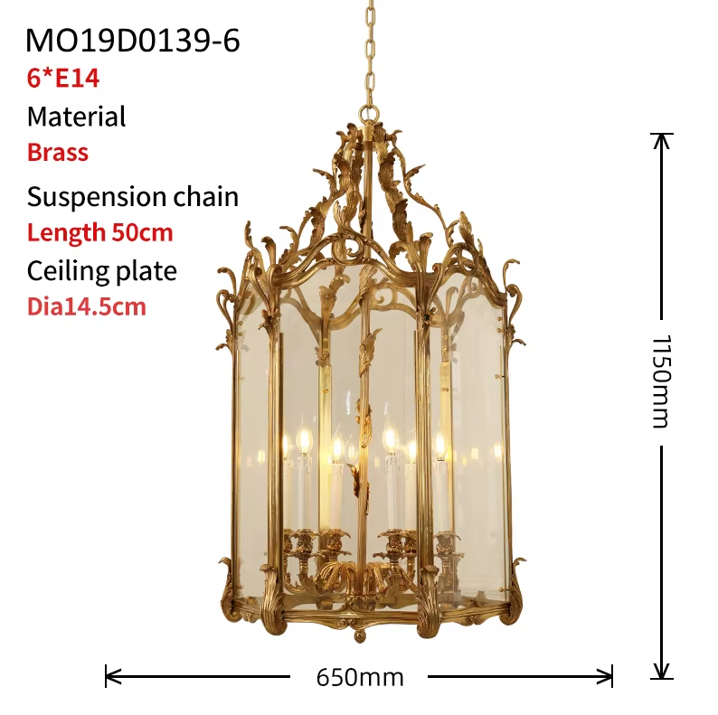 Galerie Véro-Dodat Brass Pendant Light