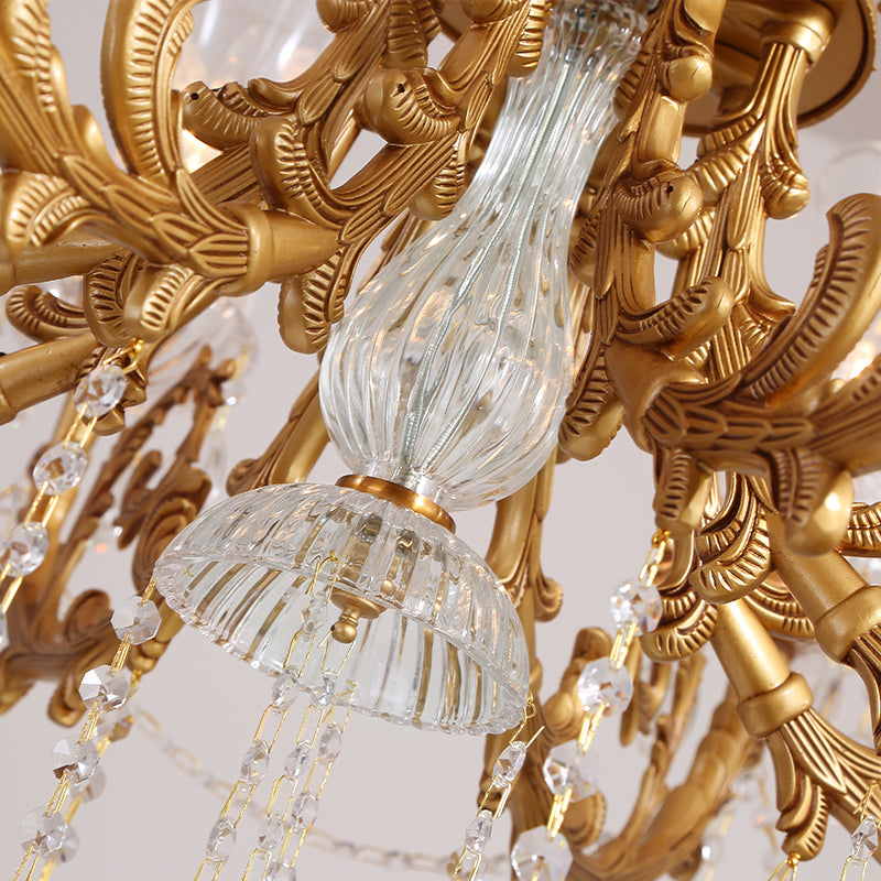 Versailles Crystal Palace European Brass Chandelier