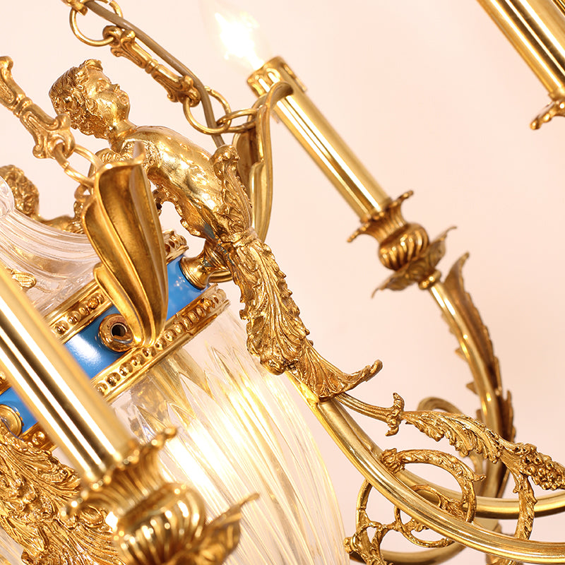Angel's Halo French Brass Chandelier
