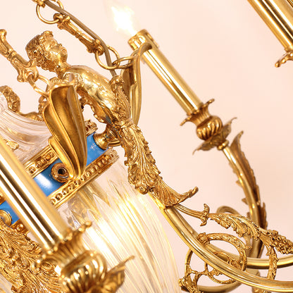 Angel's Halo French Brass Chandelier