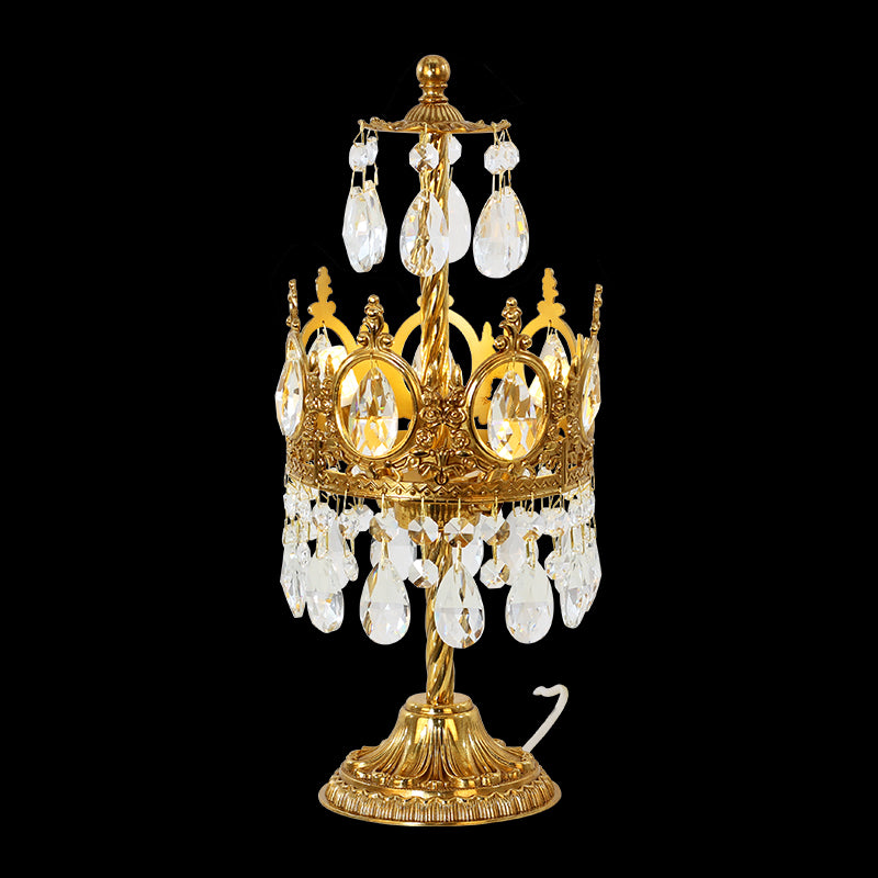 Jewellery Top Royal Crown Table Lamp - European Vintage Table Lamp Lighting