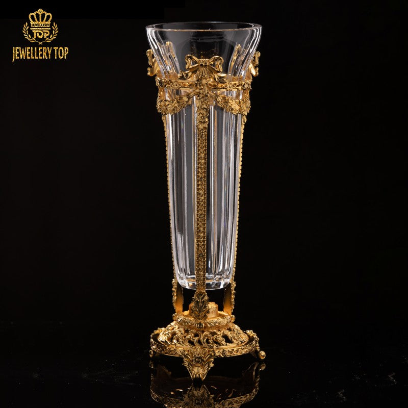 The Aglaea French Rococo Crystal Vase