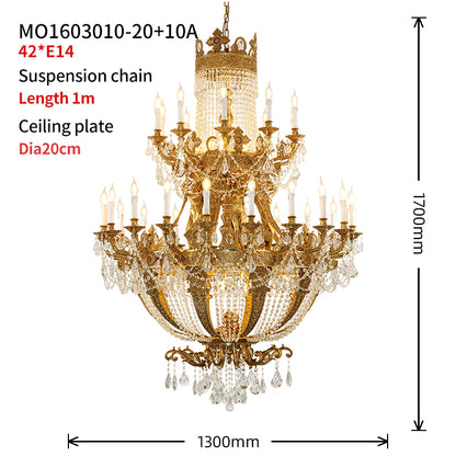 Galeries des Glaces Royale Brass Chandelier