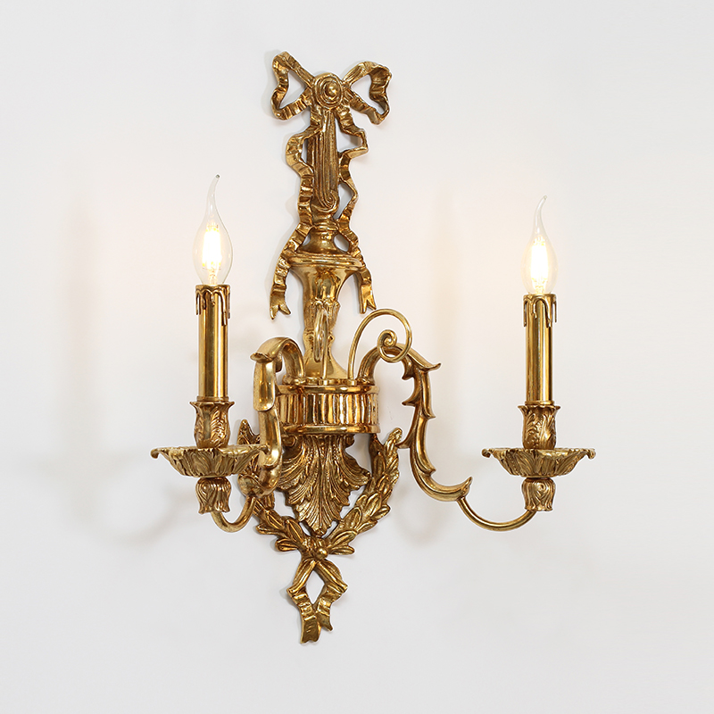 Victorian Brass Wall Lamp