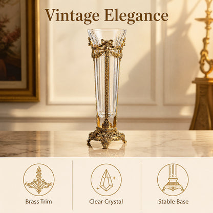 The Aglaea French Rococo Crystal Vase