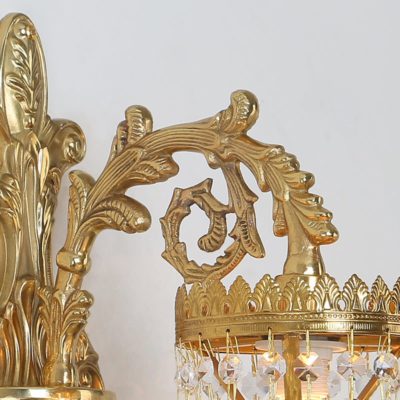 Regal Crown Crystal Wall Sconce