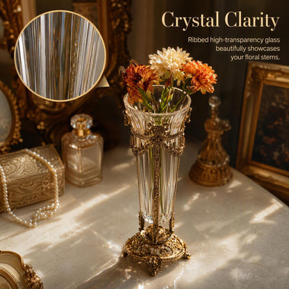 The Aglaea French Rococo Crystal Vase