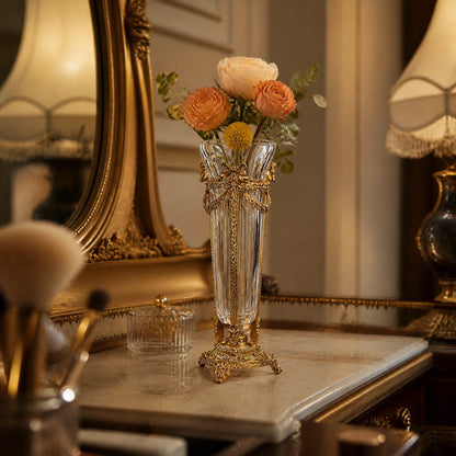 The Aglaea French Rococo Crystal Vase