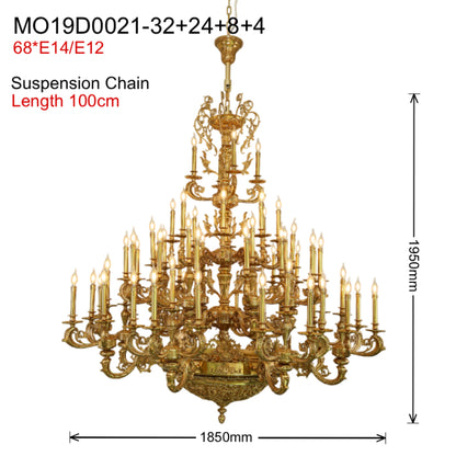 Versailles Cour Royale Brass Chandelier