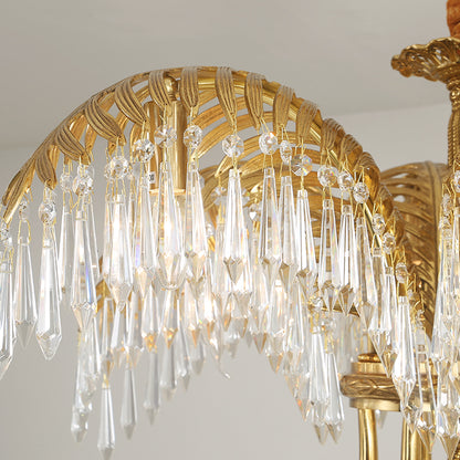 Serres Chaudes Impériales Brass Chandelier