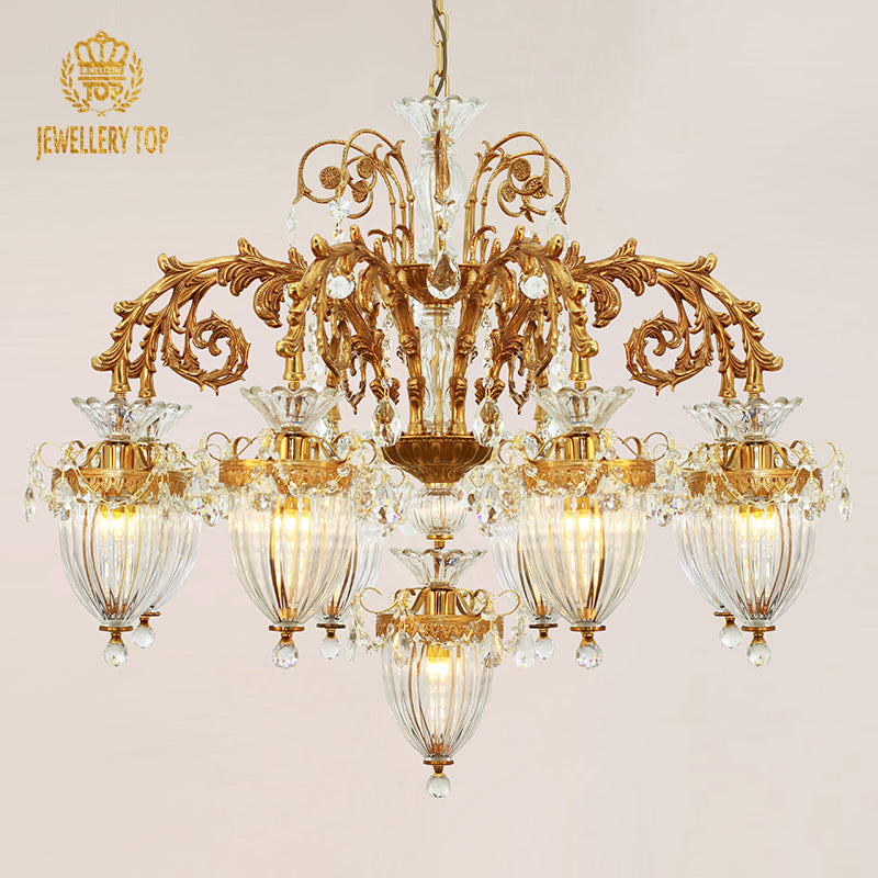 Château de Versailles Opulence Brass Chandelier