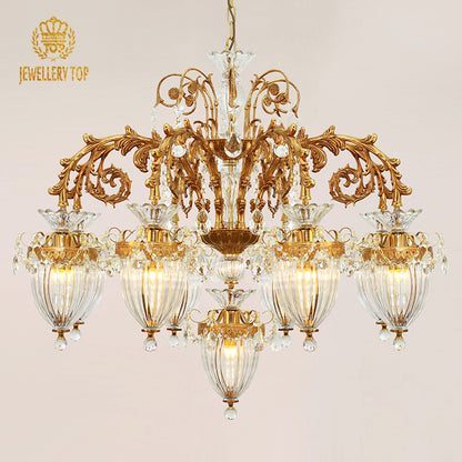 Château de Versailles Opulence Brass Chandelier