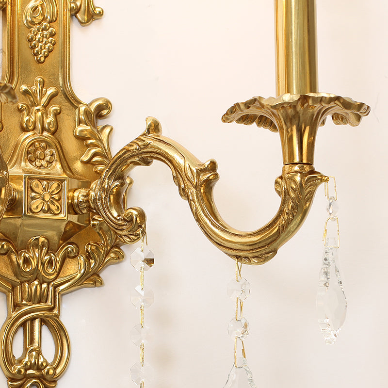 Château de Lumière Brass Sconce