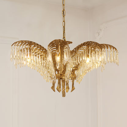 Serres Chaudes Impériales Brass Chandelier