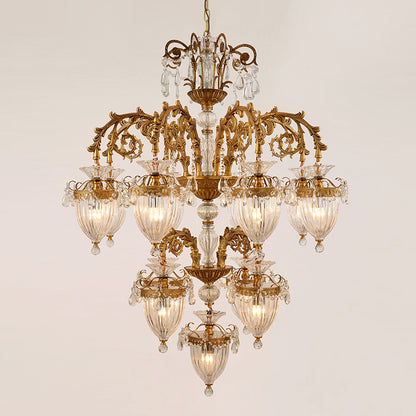 Château de Versailles Opulence Brass Chandelier