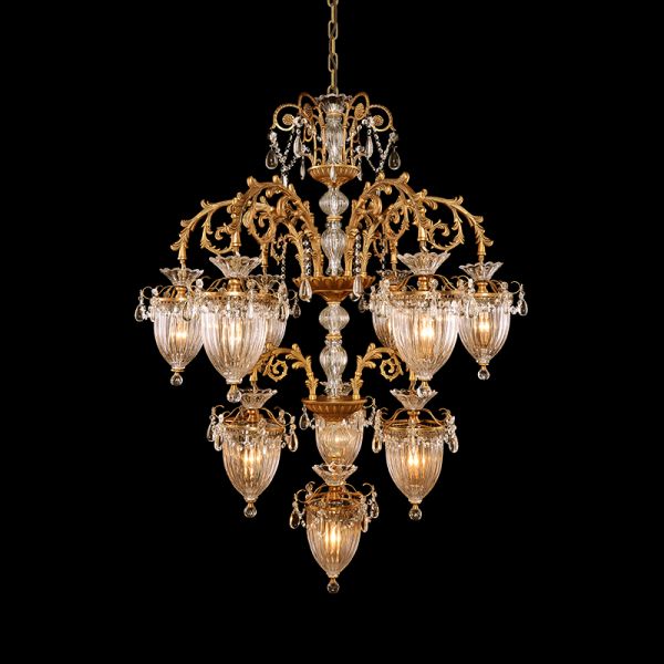 Château de Versailles Opulence Brass Chandelier