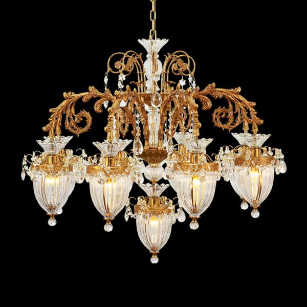 Château de Versailles Opulence Brass Chandelier