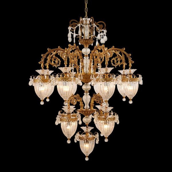 Château de Versailles Opulence Brass Chandelier
