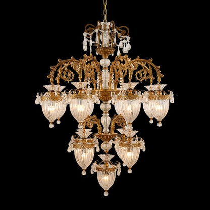 Château de Versailles Opulence Brass Chandelier