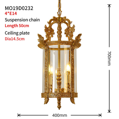 Élysée Palace Lanterne Brass Pendant Light