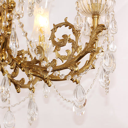 Versailles Crystal Palace European Brass Chandelier