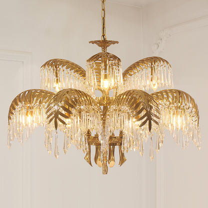 Serres Chaudes Impériales Brass Chandelier