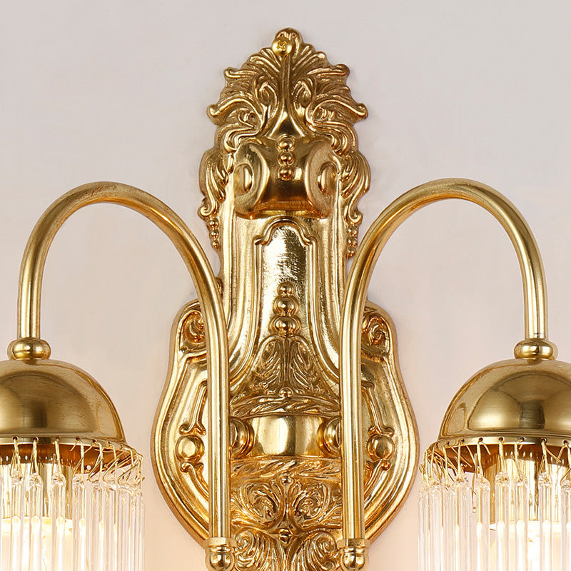 Cascade de Cristal Brass Sconce