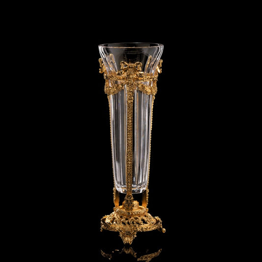 The Aglaea French Rococo Crystal Vase