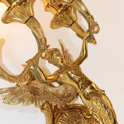 brass wall lamp
