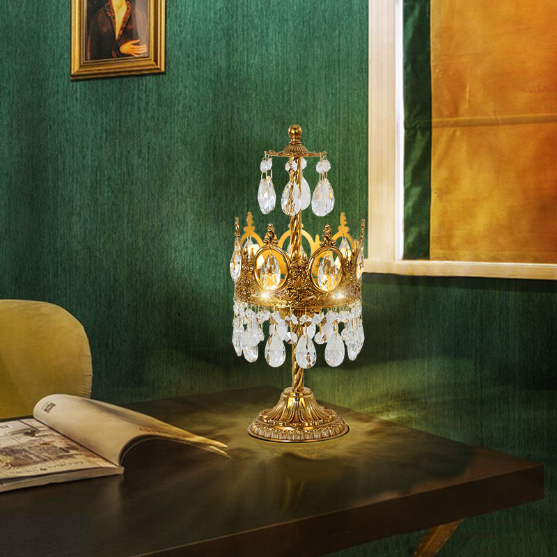 Jewellery Top Royal Crown Table Lamp - European Vintage Table Lamp Lighting