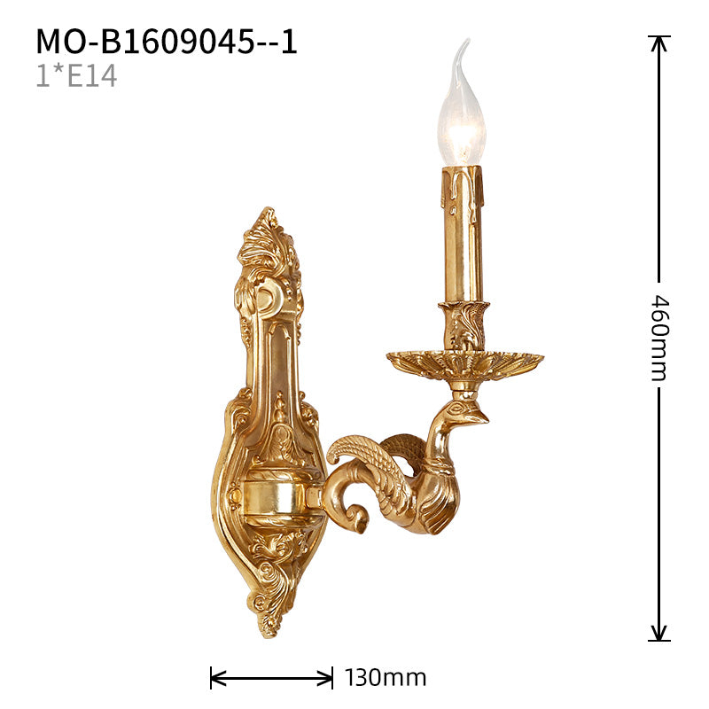 Poseidon's Chariot Brass Sconce