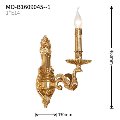 Poseidon's Chariot Brass Sconce