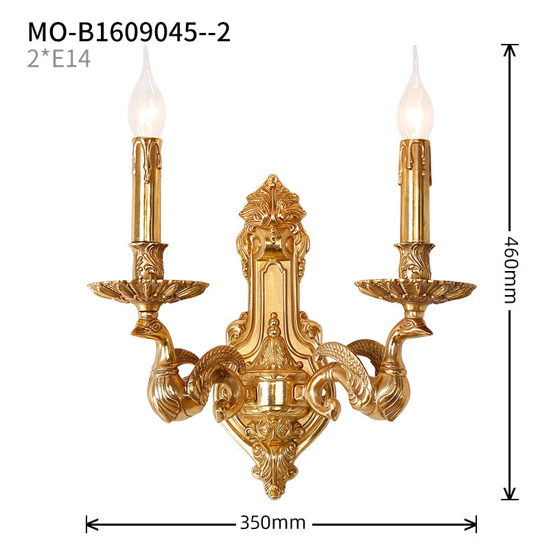 Poseidon's Chariot Brass Sconce