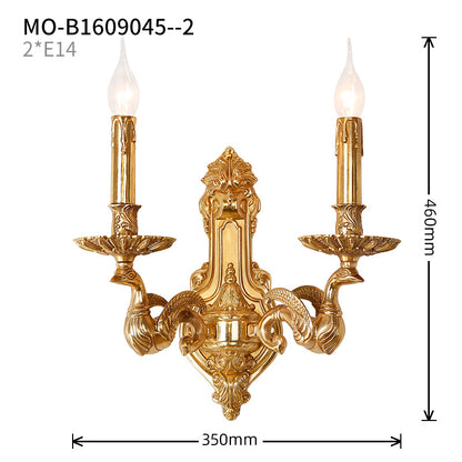 Poseidon's Chariot Brass Sconce