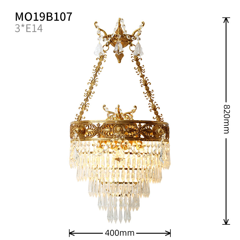 Versailles Cascade Crystal Sconce