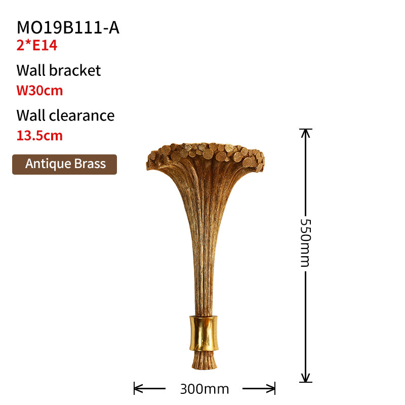 Art Nouveau Flared Trumpet Sconce