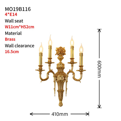 Triomphe Lys Brass Sconce