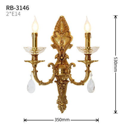 Versailles Lace & Crystal Wall Sconce