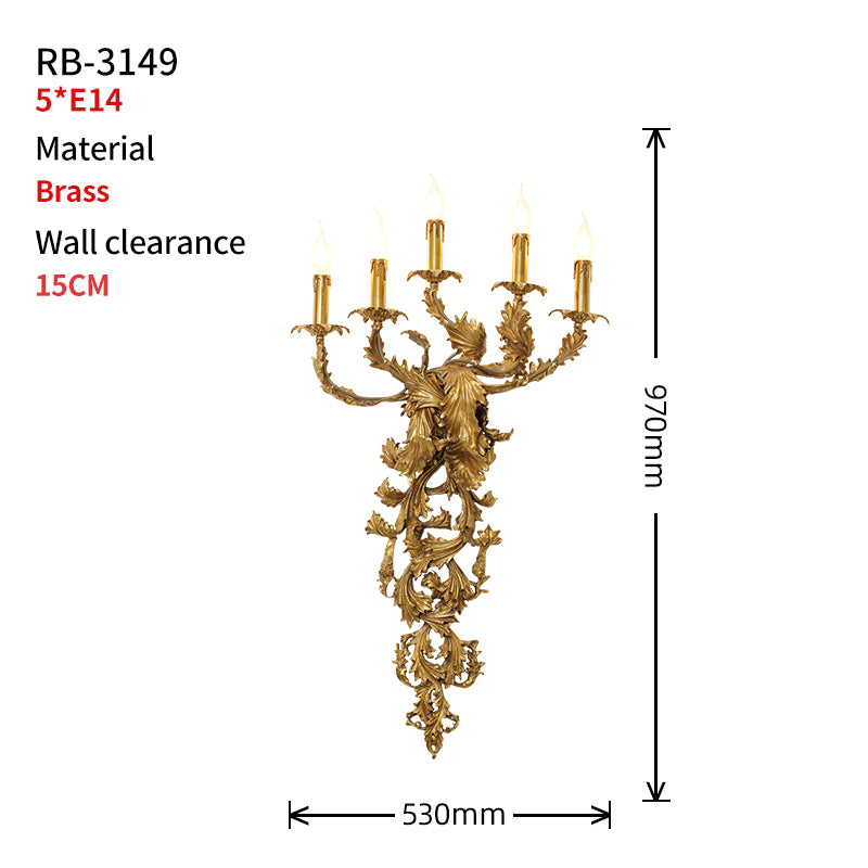 Feuillage Royal Candelabra Sconce
