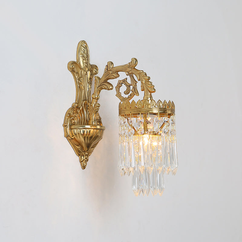 Regal Crown Crystal Wall Sconce