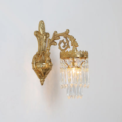 Regal Crown Crystal Wall Sconce