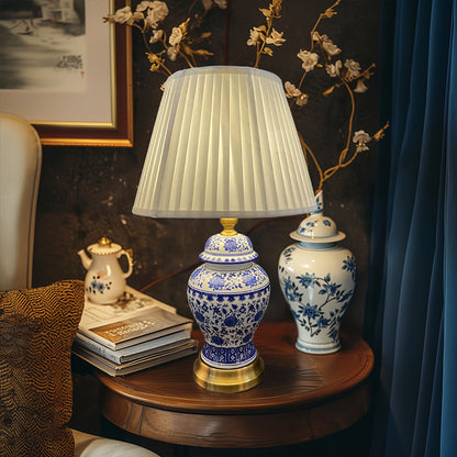 Blue And White Porcelain Table Lamp